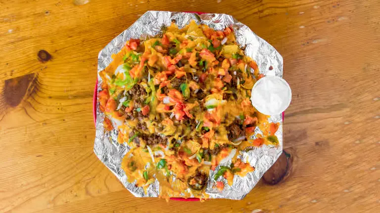 Nachos Oaxaca - loaded nachos at Carlos and Murphy's Osborne Village Winnipeg